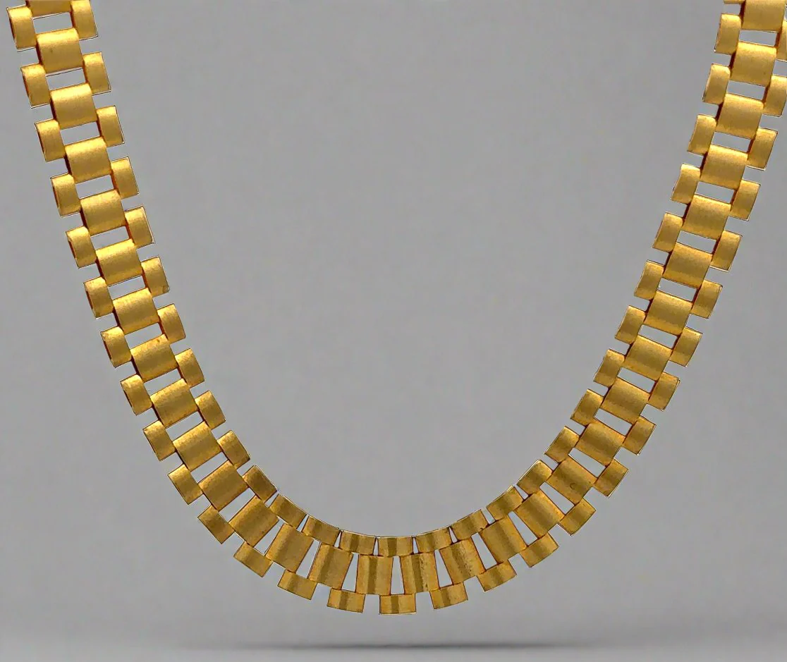 10K Yellow Gold 22 10.1mm Unisex Rolex Chain 3 22 inch 10K yellow gold rolex chain 10.1mm on model
