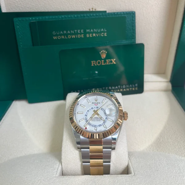 Rolex Sky-Dweller 326933 Two-Tone Yellow Gold & Stainless Steel - White Index Dial 42MM 2021