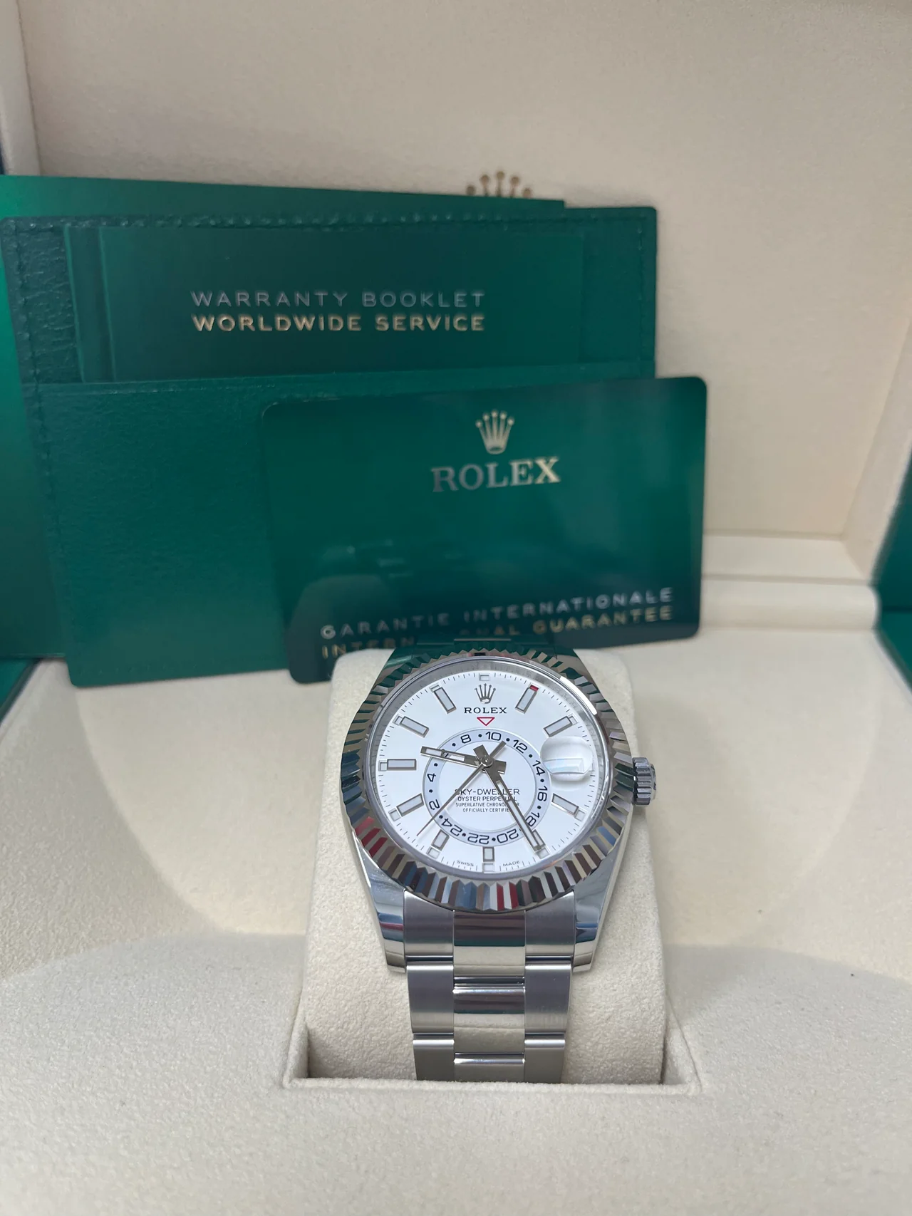 Rolex Sky-Dweller 326934 - 42MM White Rolesor White Index Dial Oyster Bracelet 2020-1