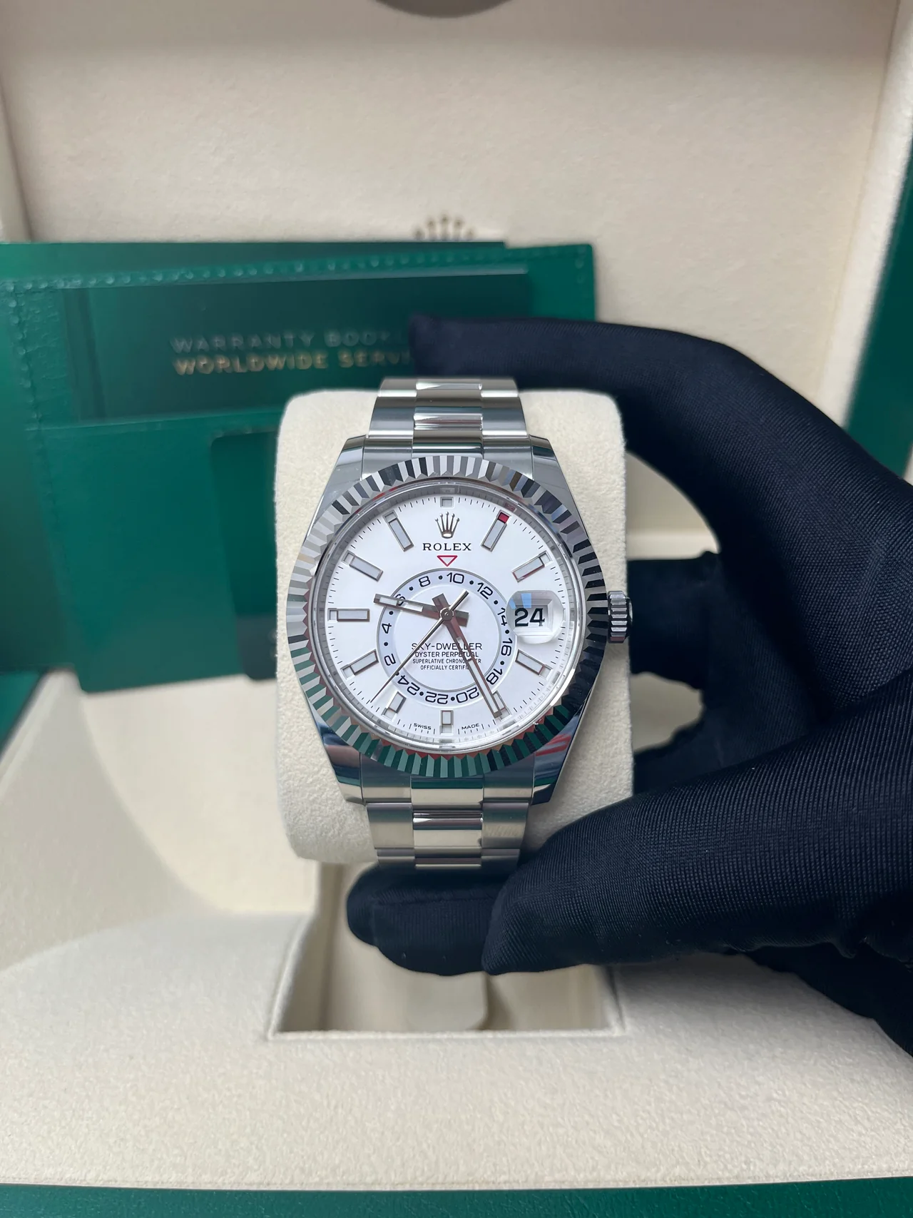 Rolex Sky-Dweller 326934 - 42MM White Rolesor White Index Dial Oyster Bracelet 2020-5