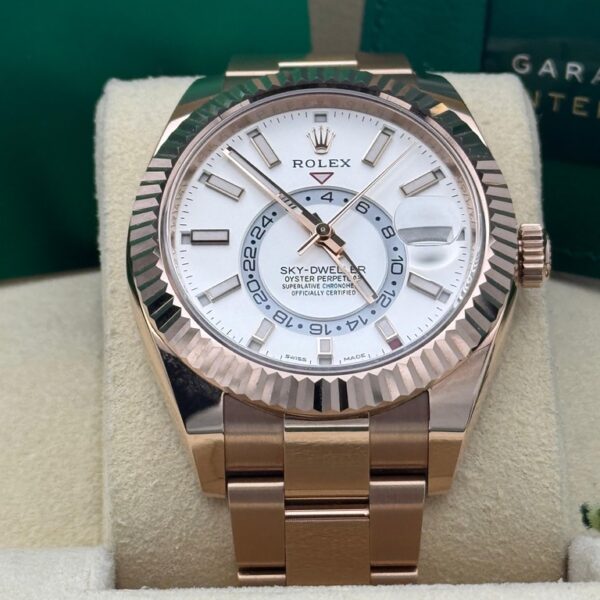 Rolex Sky-Dweller 326935 - Rose Gold Sky-Dweller Watch 42MM - White Index Dial - Oyster Bracelet 2018