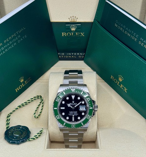 Mint Rolex Submariner 41mm, Date, Kermit, MK2 Bezel, 126610LV, dated 2024