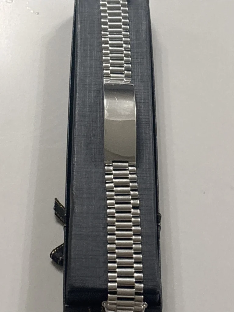 Sterling Silver 14 mm Rolex Design Link ID Bracelet – 8″ Unisex – New Chrome Finish33.webp