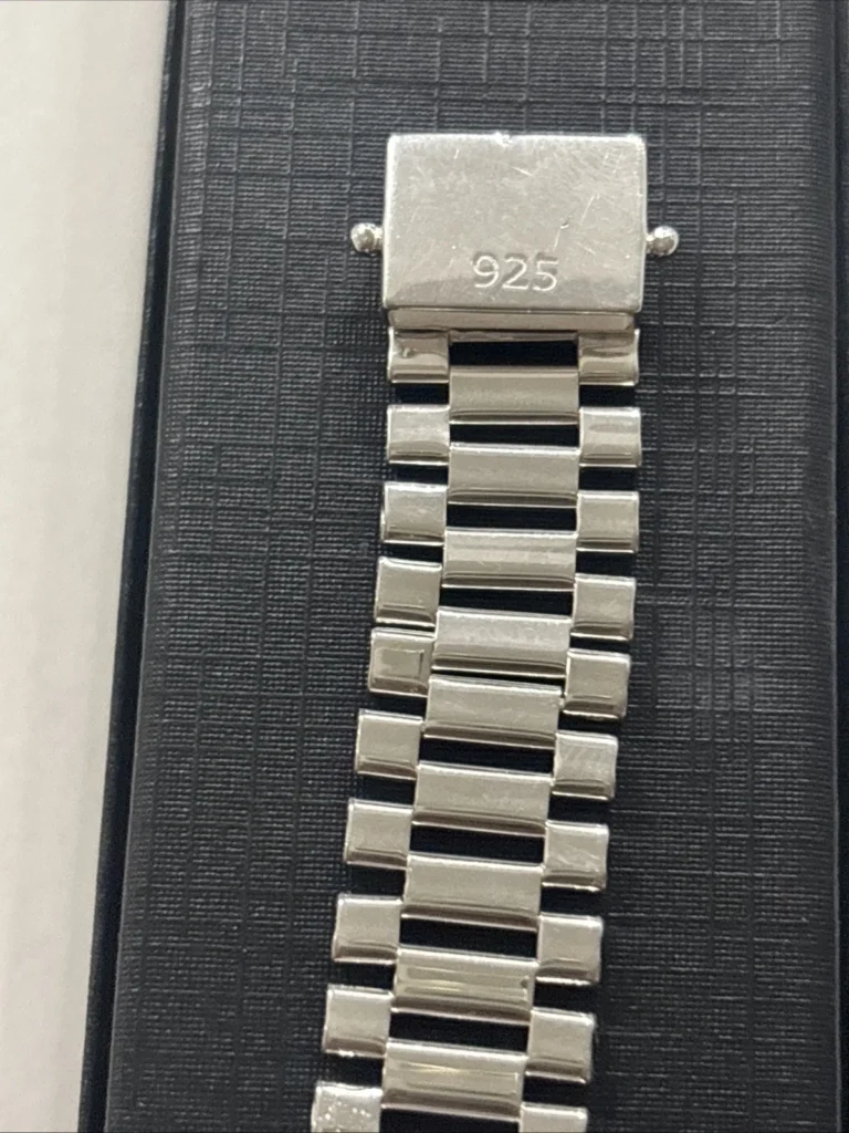 Sterling Silver 14 mm Rolex Design Link ID Bracelet – 8″ Unisex – New Chrome Finish33.webp