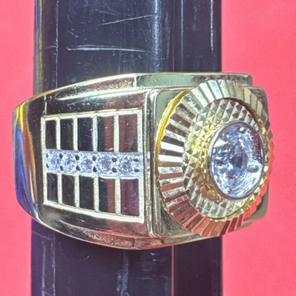 preowned-925-sterling-silver-mens-rolex-head-ring-gold-plated-signed-bs