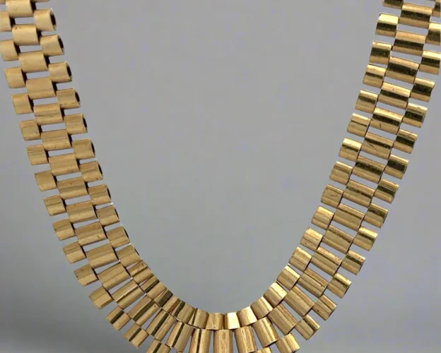10K Yellow Gold 14.3mm 25 Unisex Rolex Chain